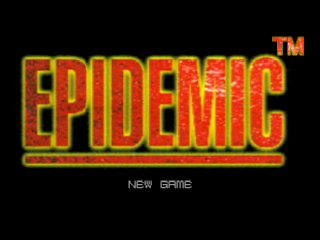 Epidemic title screen for Playstation